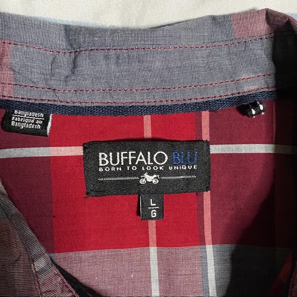 Buffalo Blu Casual Button-Down Shirt Men Size-L - Picture 6 of 11